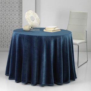Falda mesa camilla Rectangular PREMIUM Azul